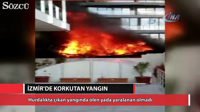Hurdalıkta çıkan yangın korkuttu