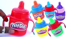 DIY How To Make Play Doh Baby Drinking Bottles Mighty Toys Modelling Clay Learn Colors