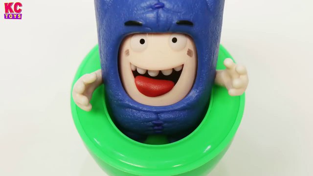 Learn Colors Oddbods Toys Funny Compilation Play Doh Stop Motion Monsters for Children KC Toys