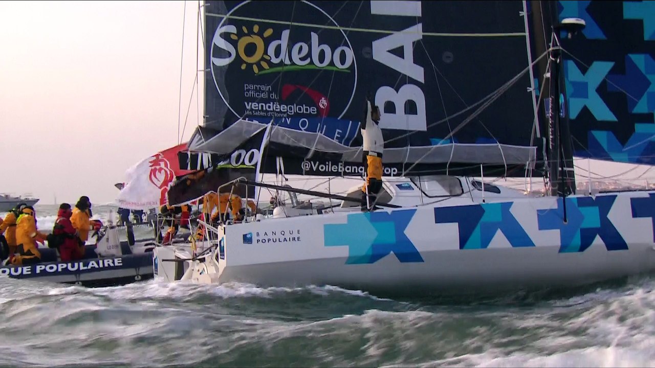 L'EMOTION DE L'ARRIVEE - VENDEE GLOBE 2016/2017 - VOILE BANQUE POPULAIRE