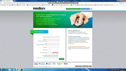 Faire de largent avec Neobux