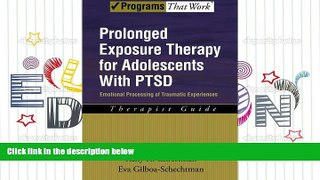 Audiobook  Prolonged Exposure Therapy for Adolescents with PTSD Emotional Processing of Traumatic