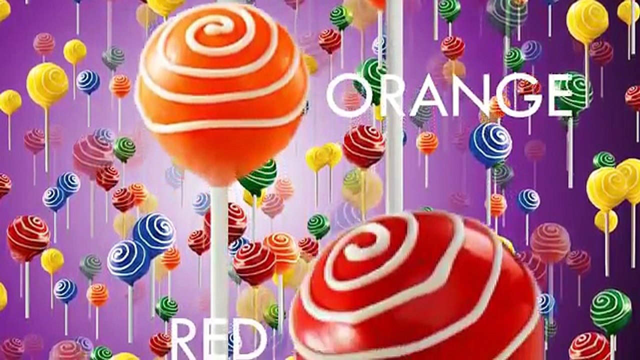 Учим цвета с торт соз зеленый, желтый, синий, красный и оранжевый