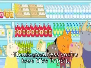 Peppa Pig Miss Rabbit's Day Off with subtitles