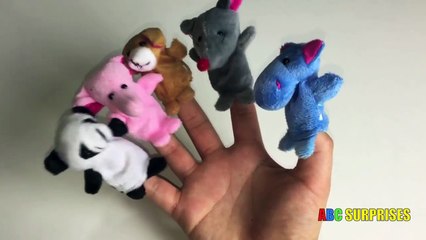 SURPRISE EGG LEARN TO SPELL ANIMALS 2 finger puppets Toys for Kids