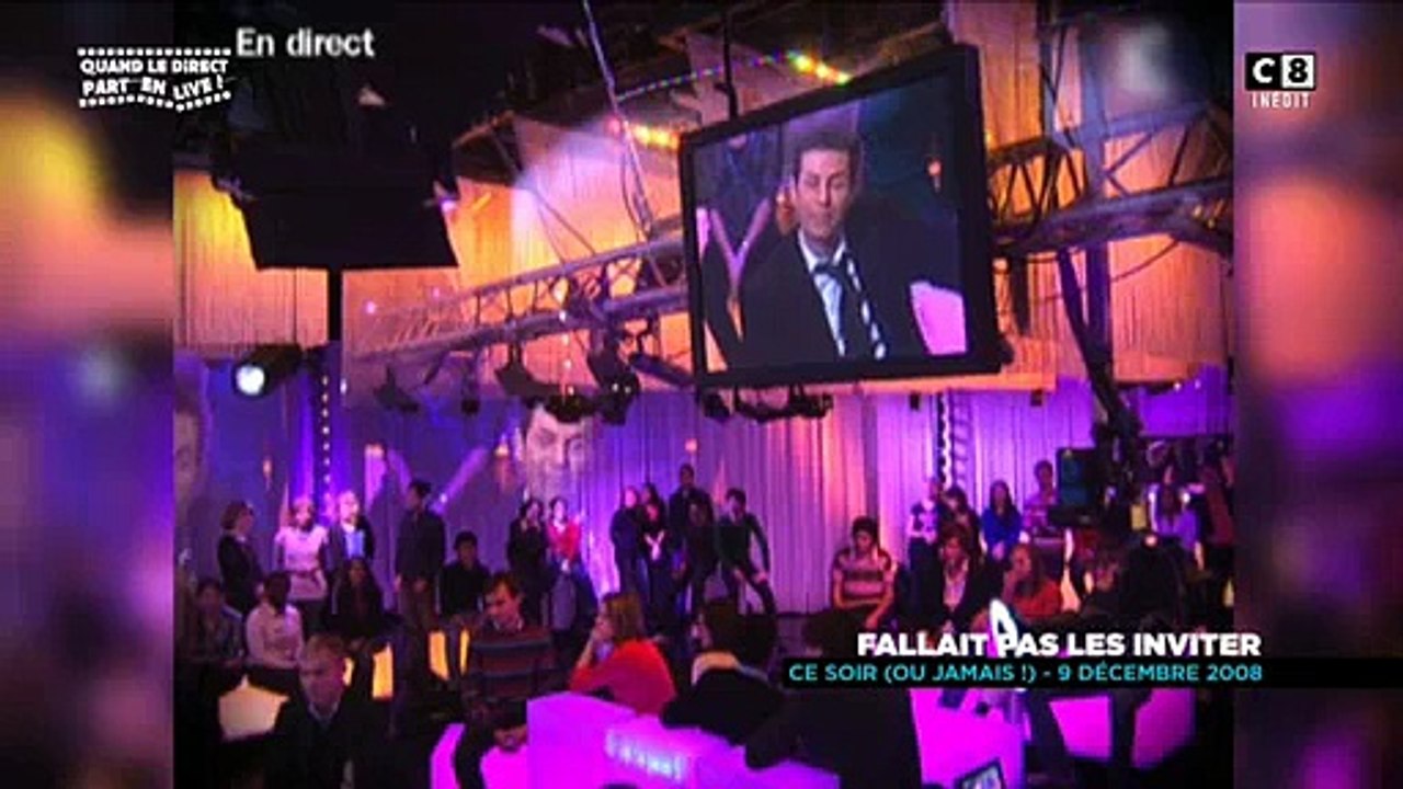 Dans "Ce soir ou jamais", Frédéric Taddéï s'est retrouvé seul sans son invité sur le plateau de l'émission - Regardez