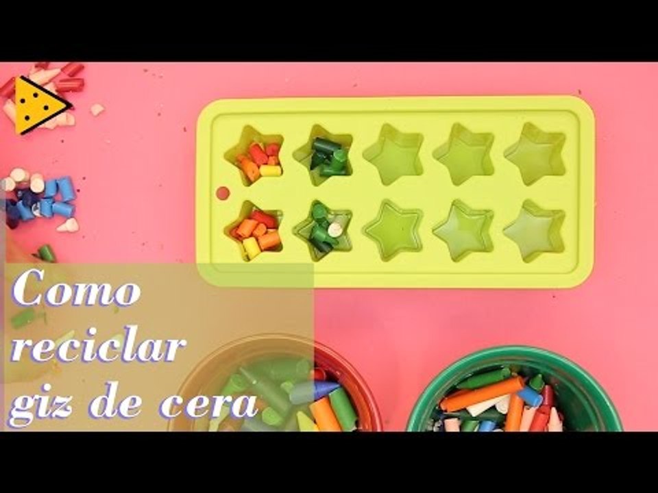 COMO REUTILIZAR RESTINHOS DE GIZ DE CERA