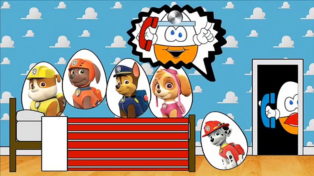 BRAND NEW Paw Patrol Jumping On The Bed Nursery Rhyme Animation Eggs for Kids & Toddlers