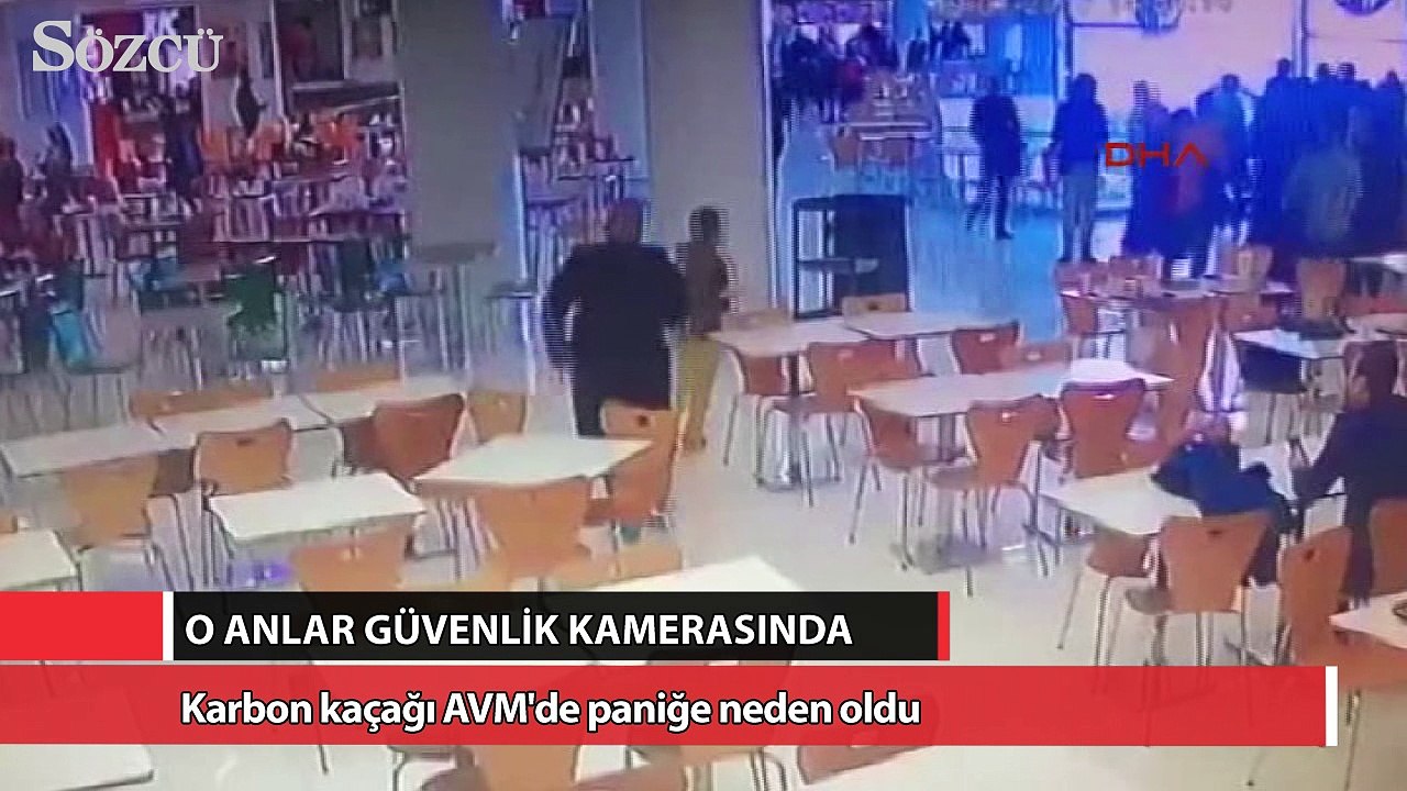 Karbon kaçağı AVM'de paniğe neden oldu