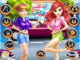 Disney Frozen Games - Belle And Ariel Car Wash - Disney Princess Games for Girls