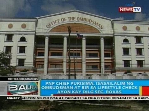 Roxas: PNP Chief Purisima, isasailalim ng Ombudsman at BIR sa lifestyle check