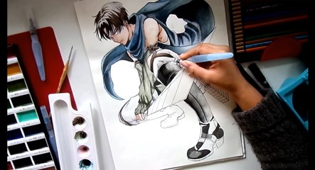 How to draw Anime Levi Ackerman from Attack on Titan
