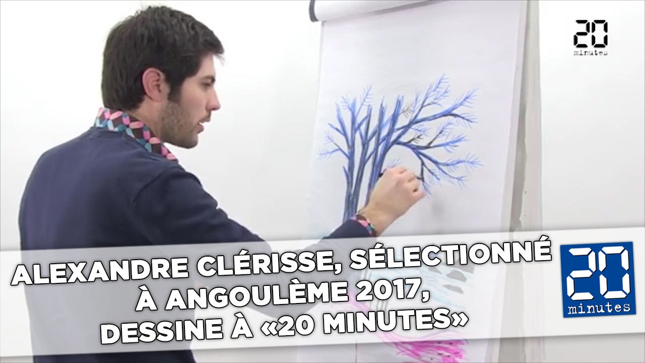 Alexandre Clérisse, sélectionné à Angoulême 2017, dessine à «20 Minutes»