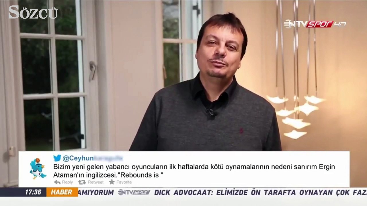 Ergin Ataman'dan komik tweet'lere cevaplar