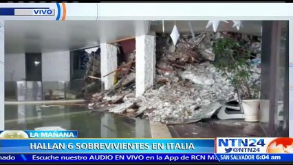 Aumentan a ocho los sobrevivientes encontrados en hotel italiano sepultado por alud