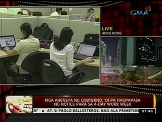 24 Oras: Mga ahensya ng gobyerno, 'di pa nagpapasa ng notice para sa 4-day work week