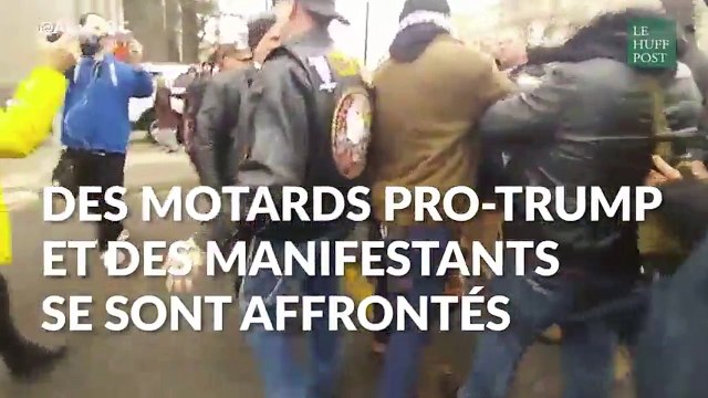 Les images des heurts pendant la journée d'investiture de Trump, vus des réseaux sociaux