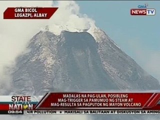 Download Video: SONA: Pag-ulan, posible raw mag-trigger ng steam at magresulta sa pagputok ng Mayon