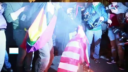 Protests begin ahead of Trump's inauguration weekend