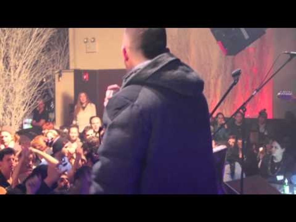 Kosha Dillz on Stage with Moshav at the Highline Ballroom