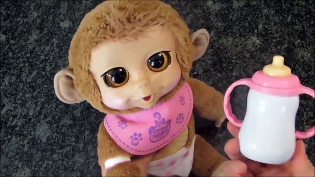 Animal Babies Nursery Baby Monkey Feeding Talking Laughing Tickling Toy Video
