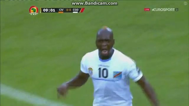 But de Neeskens Kebano - Côte d'Ivoire 0-1 R.D. Congo - 20.01.2017