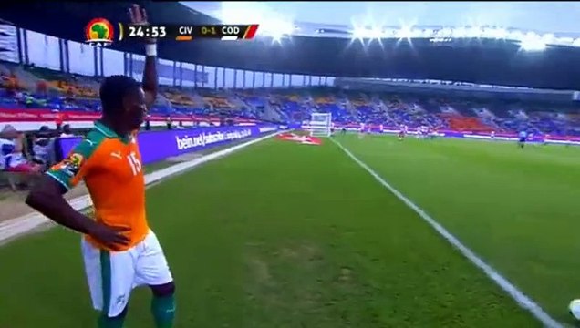 But de Wilfried Bony - Côte d'Ivoire 1-1 R.D. Congo - 20.01.2017