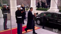 Obamas and Trumps leave White House for the Capitol