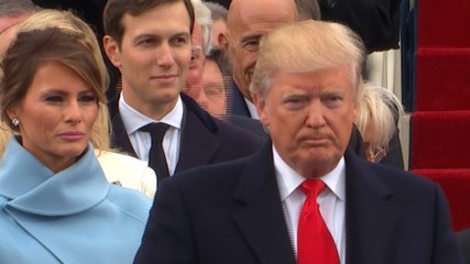 Donald Trump is introduced at Inauguration Day ceremony