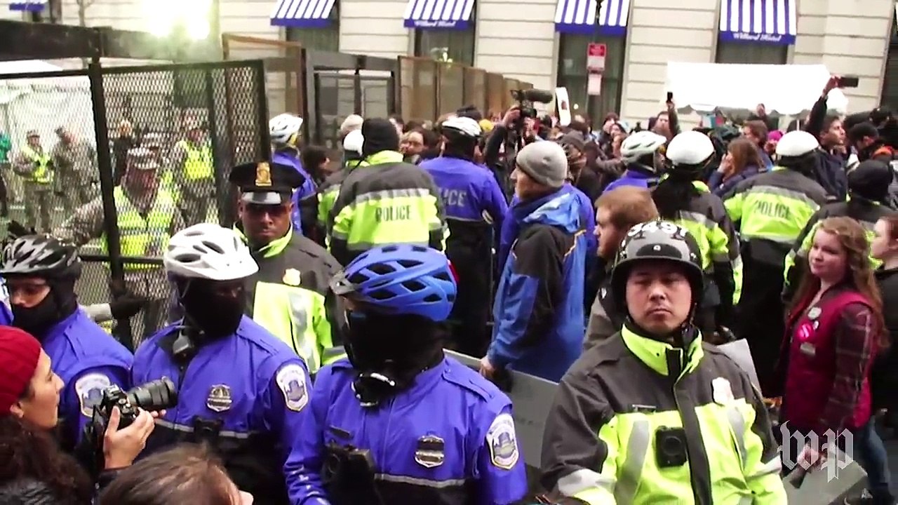 Protesters descend upon Donald Trump's inauguration