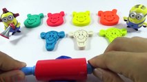 Play Dough Pooh & Tiger with Minions, Fruit Fun Molds and Creative for Kids