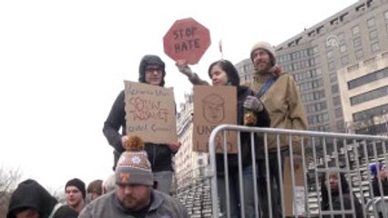 Trump Görevi Devralıyor - Trump Karşıtı Gösteri