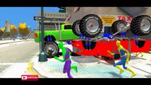 COLORS MONSTER TRUCKS & COLORS SPIDERMAN & Nursery Rhymes Songs for Children with Action