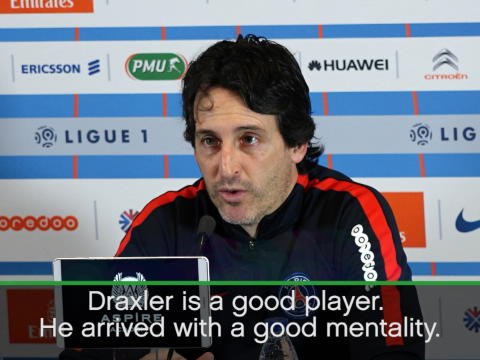 Emery praises Draxler impact at PSG