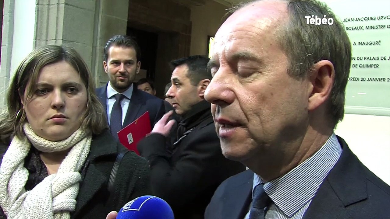 Quimper. Jean-Jacques Urvoas inaugure l'extension du palais de justice