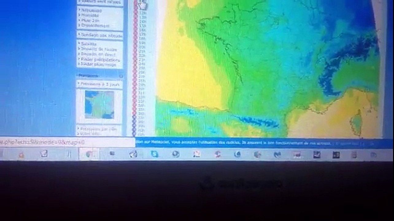 Prévision météo pour cette après-midi