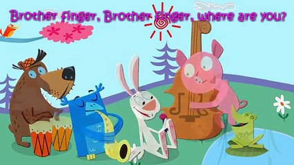 Animals Band Finger Family Nursery Rhymes Lyrics