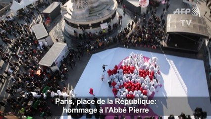 Hommage à l'Abbé Pierre, mort il y a dix ans