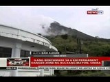 Ilang benchmark sa 6 KM permanent danger zone ng Bulkang Mayon, sinira