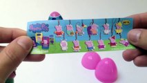 5 Peppa Pig Surprise Eggs Unwrapping - Candy Surprise Egg