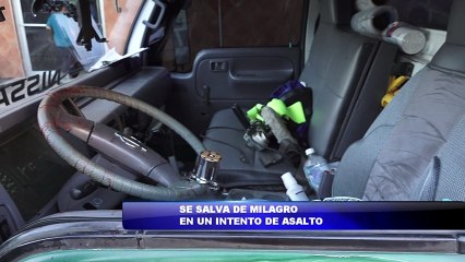Tirotean carro repartidor y conductor se salva de milagro