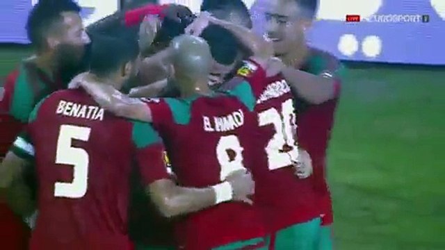 Goal Ghannam Romain Saiss Morocco vs Togo 2-1 But (20_01_2017) Maroc vs Togo