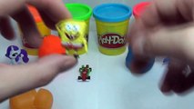 Play Doh Surprise eggs - SpongeBob surprise eggs, Marvel, Disney Pixar Cars, Angry Birds