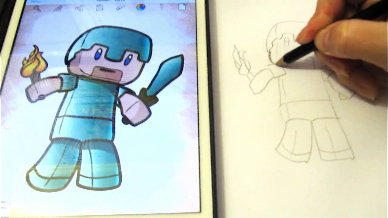 Как нарисовать Chibi Minecraft для детей How to draw for children How to Draw Chibi Minecraft Human
