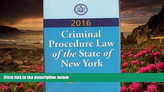 READ book Criminal Procedure Law: N.Y.S. Certified  Pre Order