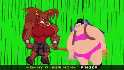 Finger Family Song | Daddy finger Nursery Rhymes for Children | Sumo Man vs Rhino Man, Kids