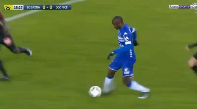 But de Prince Oniangue - Bastia 1-0 Nice - 20.01.2017ᴴᴰ