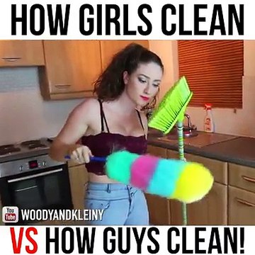 Erkekler nasıl kadınlar nasıl temizlik yapar