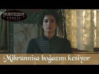 Mihrünnisa, Herkesin Önünde Boğazını Kesiyor - Muhteşem Yüzyıl 126.Bölüm