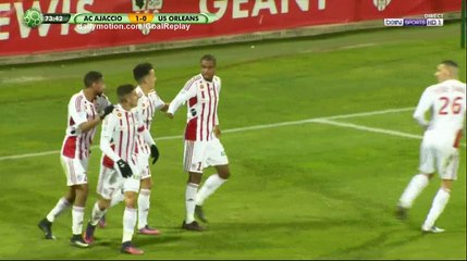 Riad Nouri Goal HD - AC Ajaccio 1 - 0 Orleans - 20.01.2017